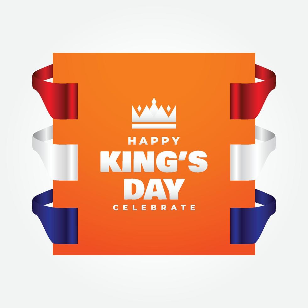 kings day design fira ögonblick vektor