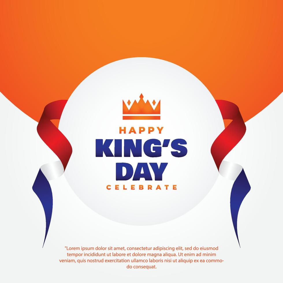 kings day design fira ögonblick vektor