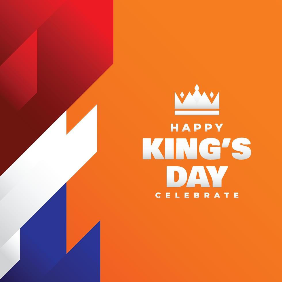 Kings Day Design feiern Moment vektor