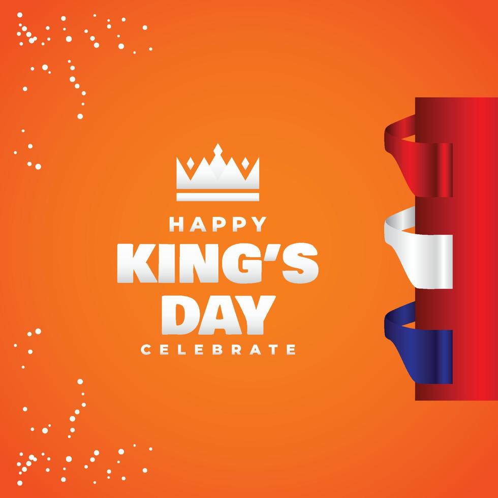 Kings Day Design feiern Moment vektor