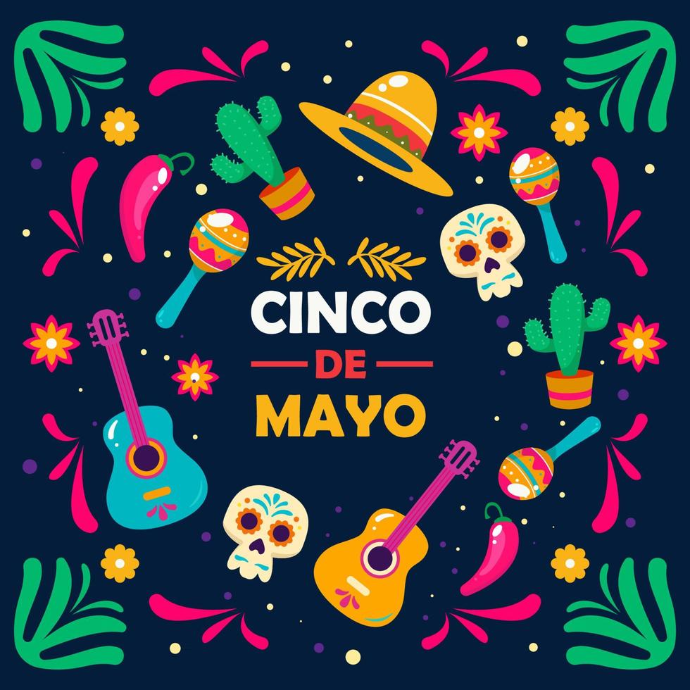 cinco de mayo hintergrund vektor