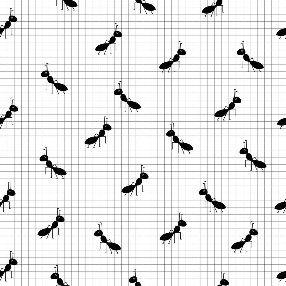 sömlöst mönster myrbakgrunden går i olika riktningar och har ett fyrkantigt rutnät, sött tecknat koncept. designen som används för utskrift, presentförpackning, textil, vektorillustration vektor