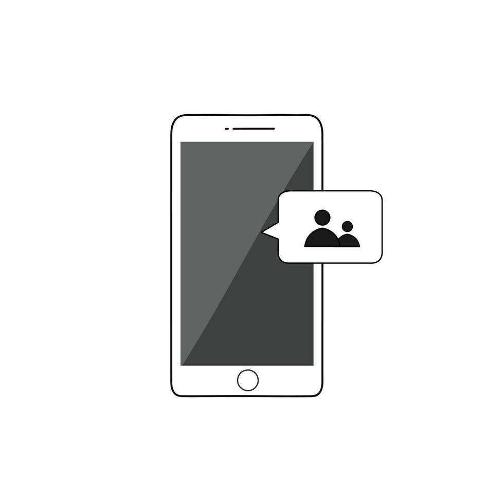 Handysymbol Smartphone und Benachrichtigungssymbol, das beim Entwerfen von Websites verwendet wird. Vektor-Illustration vektor