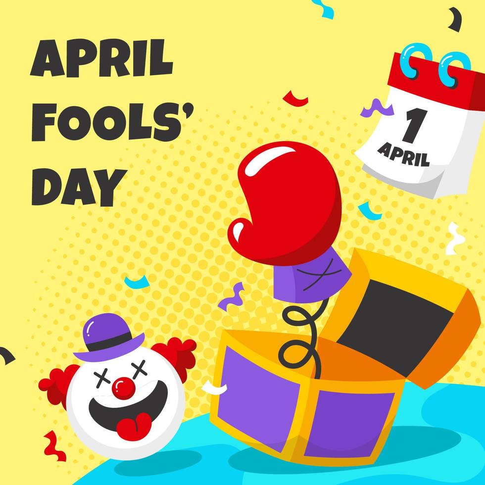 april Fools day bakgrund vektor