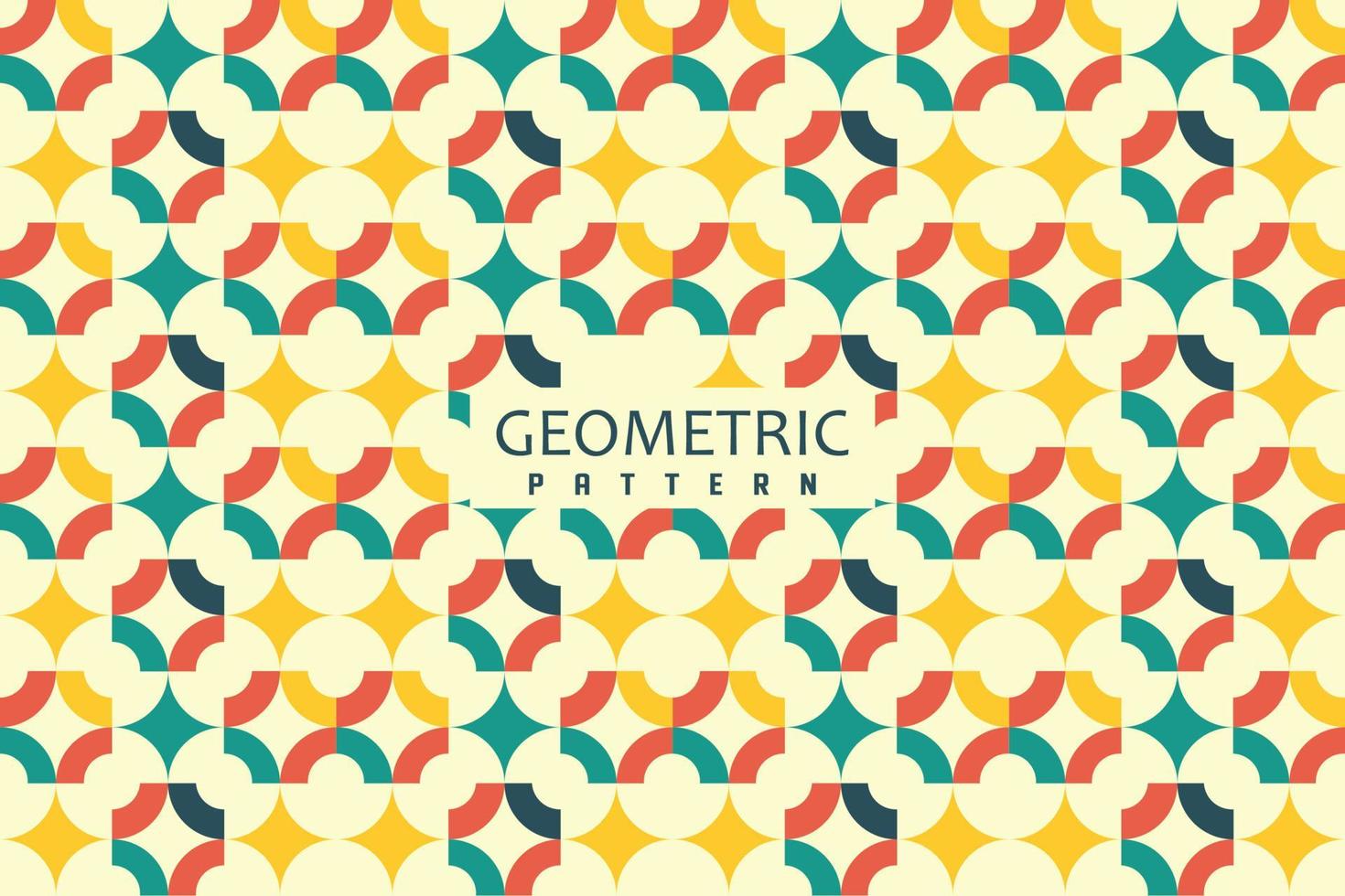 abstraktes geometrisches Muster farbenfrohes Design vektor