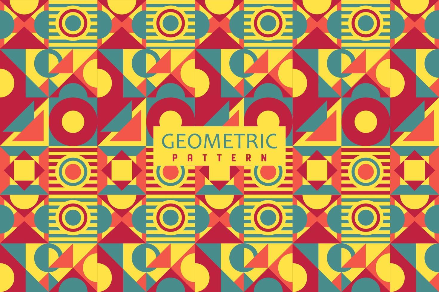 formen geometrische farbmustersammlung vektor