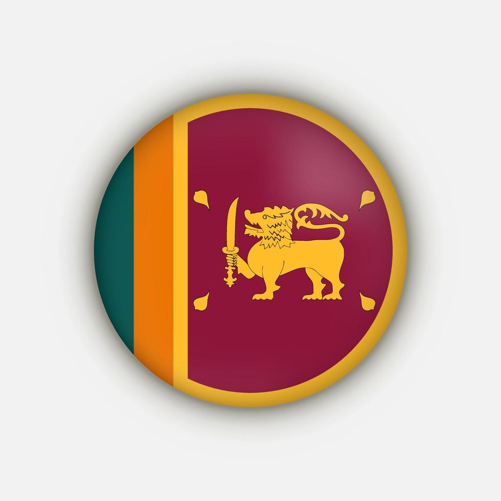 Land Sri Lanka. Sri-Lanka-Flagge. Vektor-Illustration. vektor