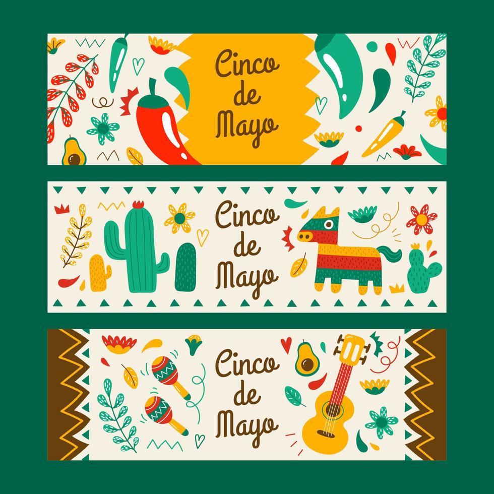 cinco de mayo-banner vektor