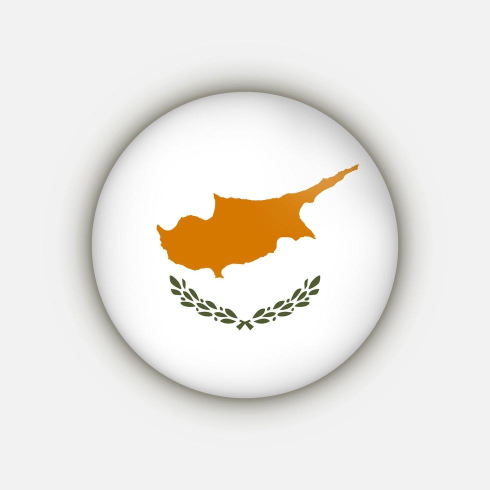 Land Zypern. Zypern-Flagge. Vektor-Illustration. vektor