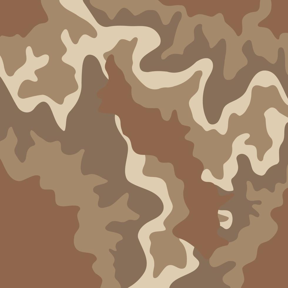 brun ökensand abstrakt konst kamouflagemönster militär bakgrund vektor