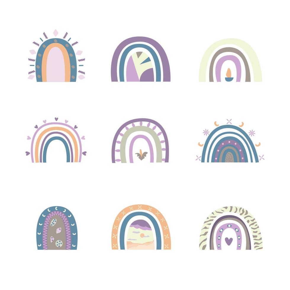 abstrakter Regenbogenhintergrund für Designrauminnenplakat, Tapete, Wanddekor, Grußkarte, Partyeinladung, Telefonkasten, Einkaufstasche. Vektor-Illustration vektor