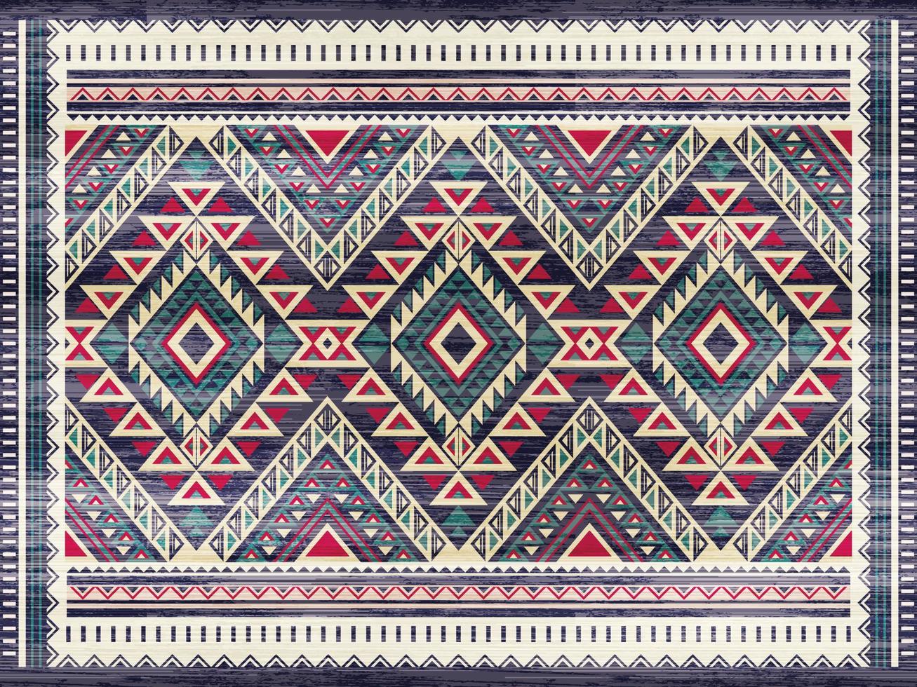 geometrisches ethnisches Muster nahtlose Farbe orientalisch. nahtloses Muster. design für stoff, vorhang, hintergrund, teppich, tapeten, kleidung, verpackung, batik, stoff, vektorillustration vektor