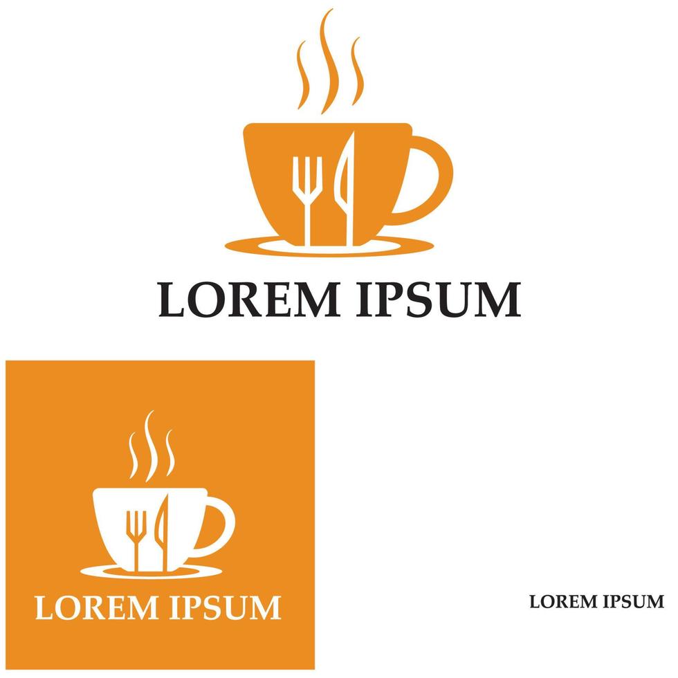 Gabel und Löffel Restaurant Logo Vektor Vorlage vector