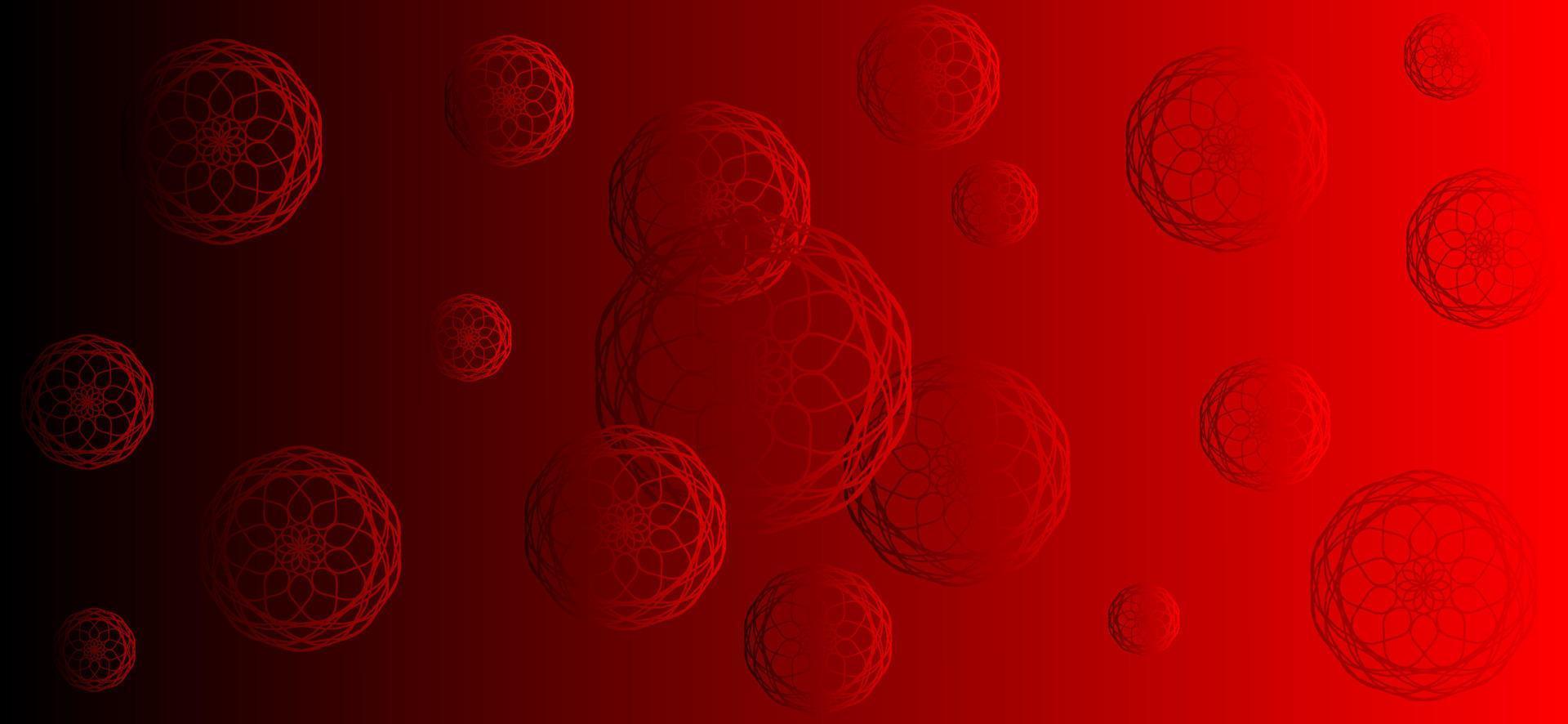 röd gradient abstrakt bakgrundsdesign med mandala prydnad. lämplig för skyltar med islamiskt tema vektor