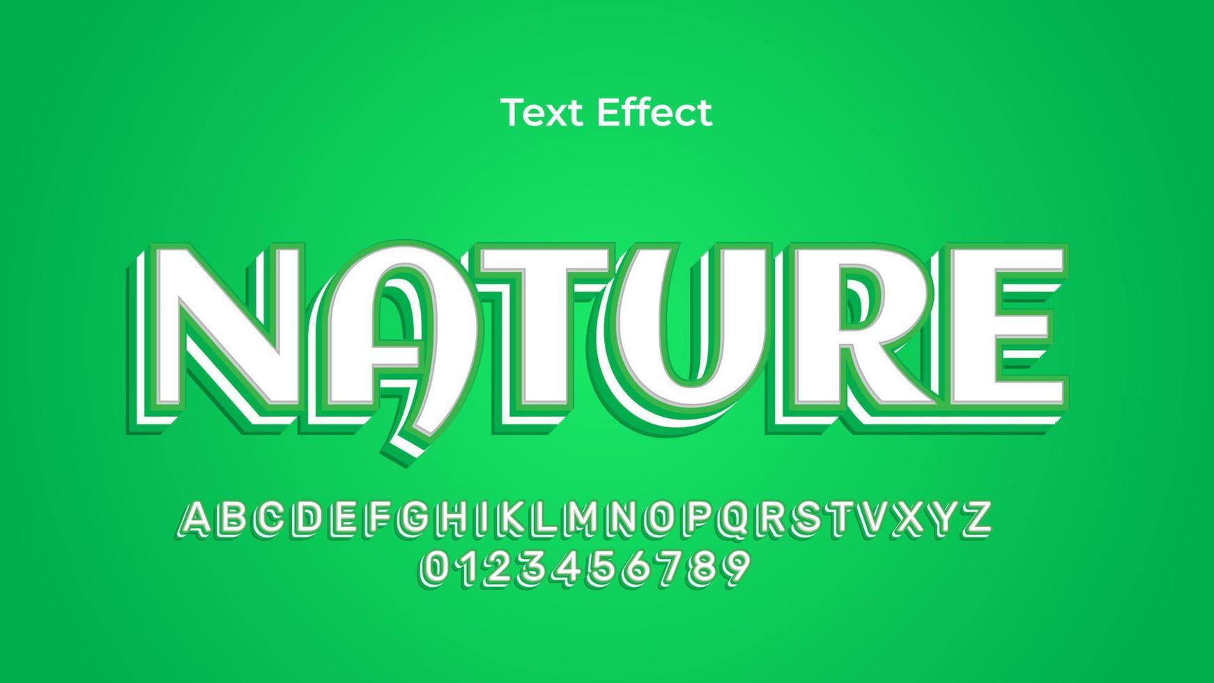 natur text effekt eps premium vektor