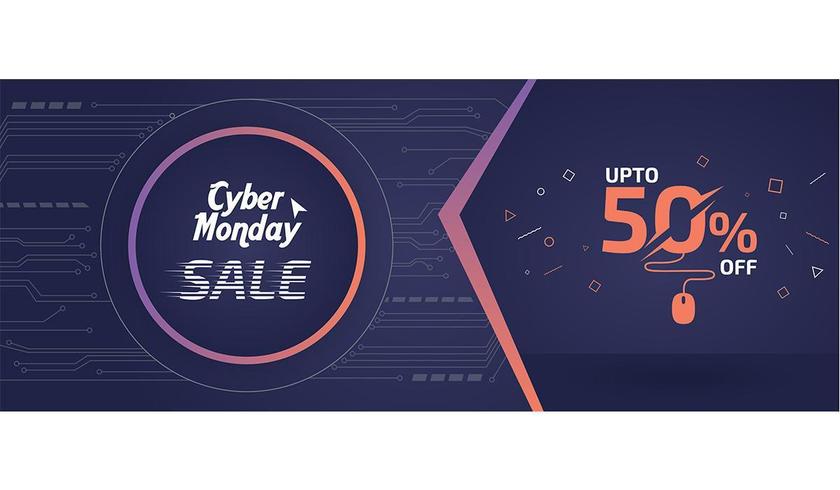 Cyber Monday Sale Bannerwerbung vektor