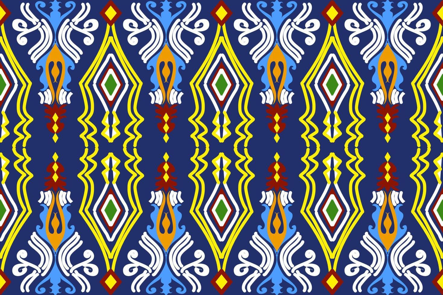 sömlös geometrisk etnisk asiatisk orientalisk och tradition mönsterdesign för textur och bakgrund. siden- och tygmönsterdekoration för mattor, kläder, omslag och tapeter vektor