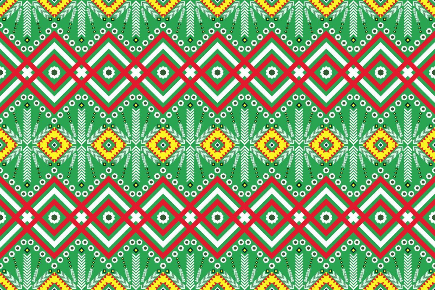 Nahtloses geometrisches ethnisches asiatisches orientalisches und traditionelles Musterdesign für Textur und Hintergrund. Seiden- und Stoffmusterdekoration für Teppiche, Kleidung, Verpackungen und Tapeten vektor