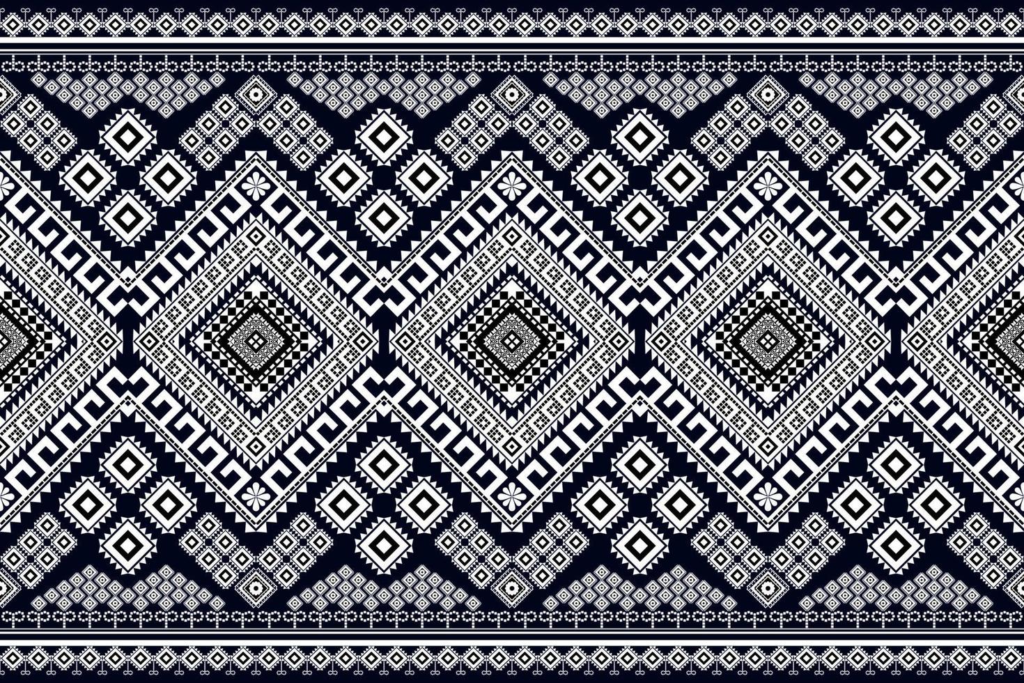 Nahtloses geometrisches ethnisches asiatisches orientalisches und traditionelles Musterdesign für Textur und Hintergrund. Seiden- und Stoffmusterdekoration für Teppiche, Kleidung, Verpackungen und Tapeten vektor