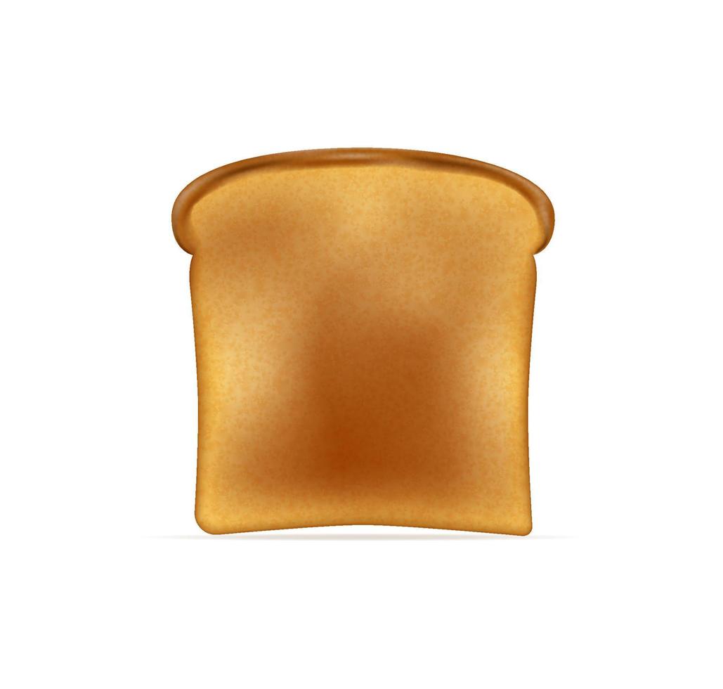 geröstetes Brot zum Toasten in einer Toastervektorillustration lokalisiert auf weißem Hintergrund vektor