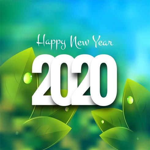 Frohes Neues Jahr 2020 vektor
