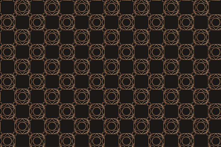 Vintage Brown Muster mit geometrischen Formen vektor