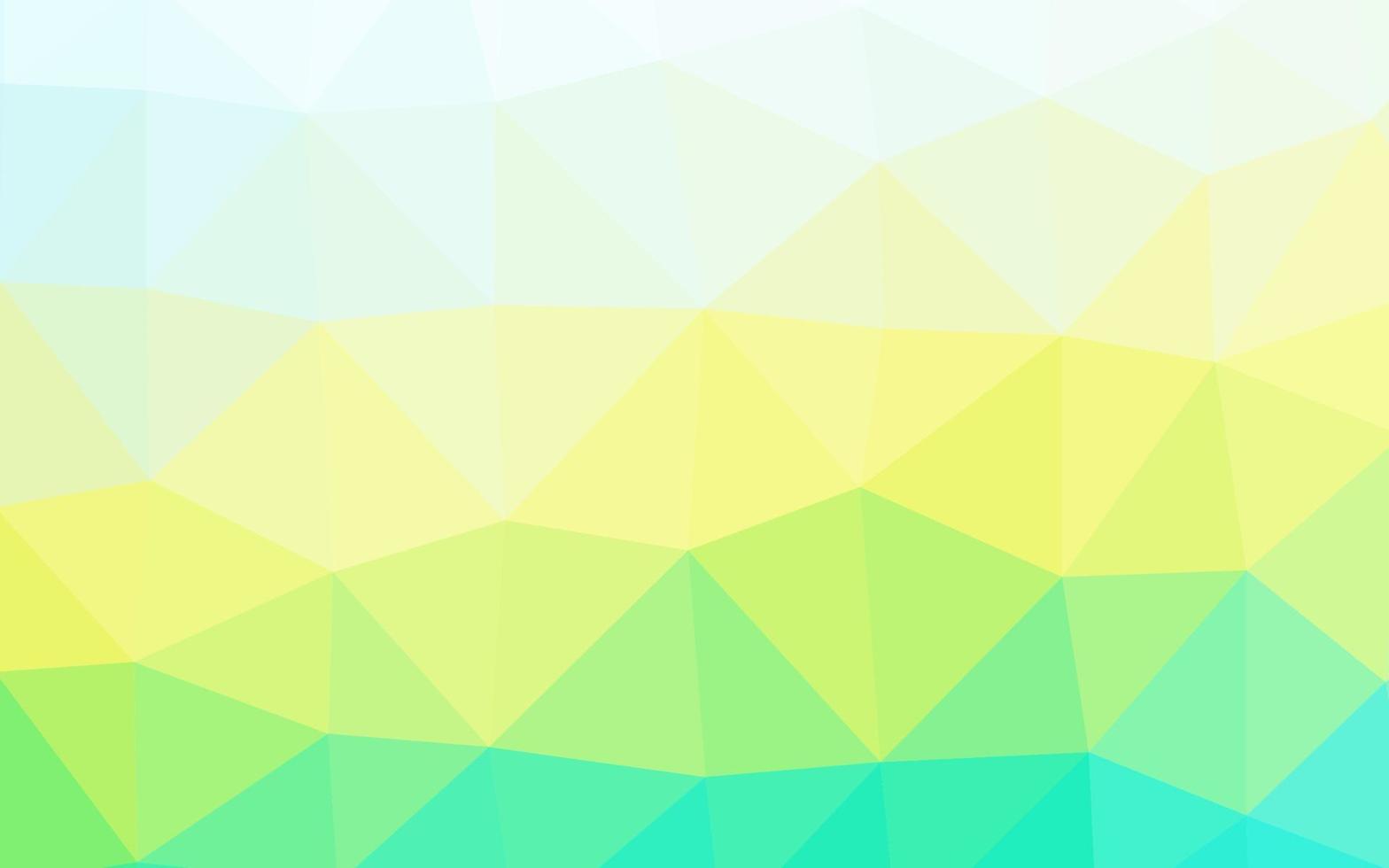 ljusblå, gul vektor lysande triangulär mall.