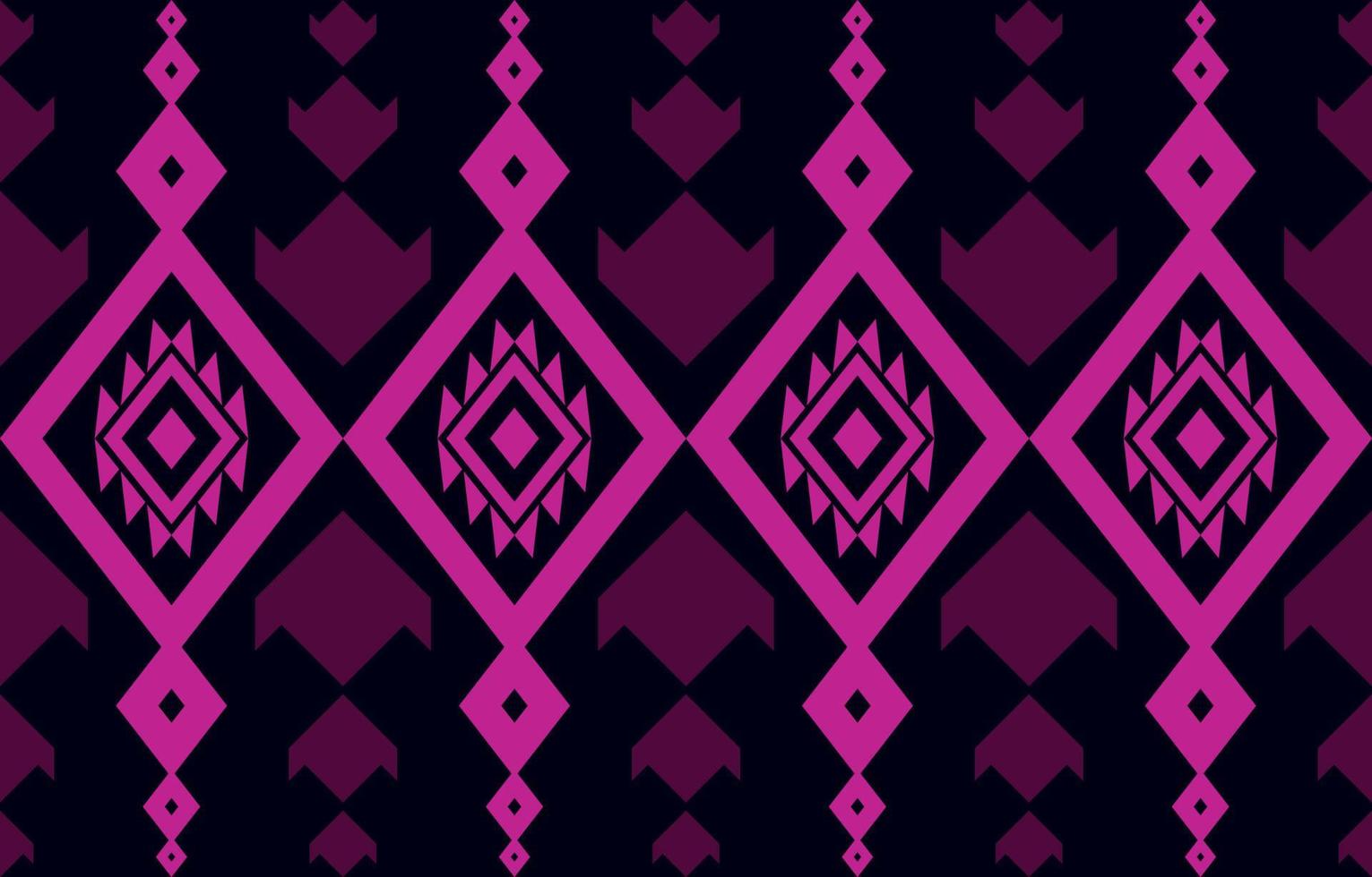 Rosa abstraktes amerikanisches ethnisches geometrisches Musterdesign für Hintergrund oder Tapete. Blumenstoffmuster-Vektorillustration vektor