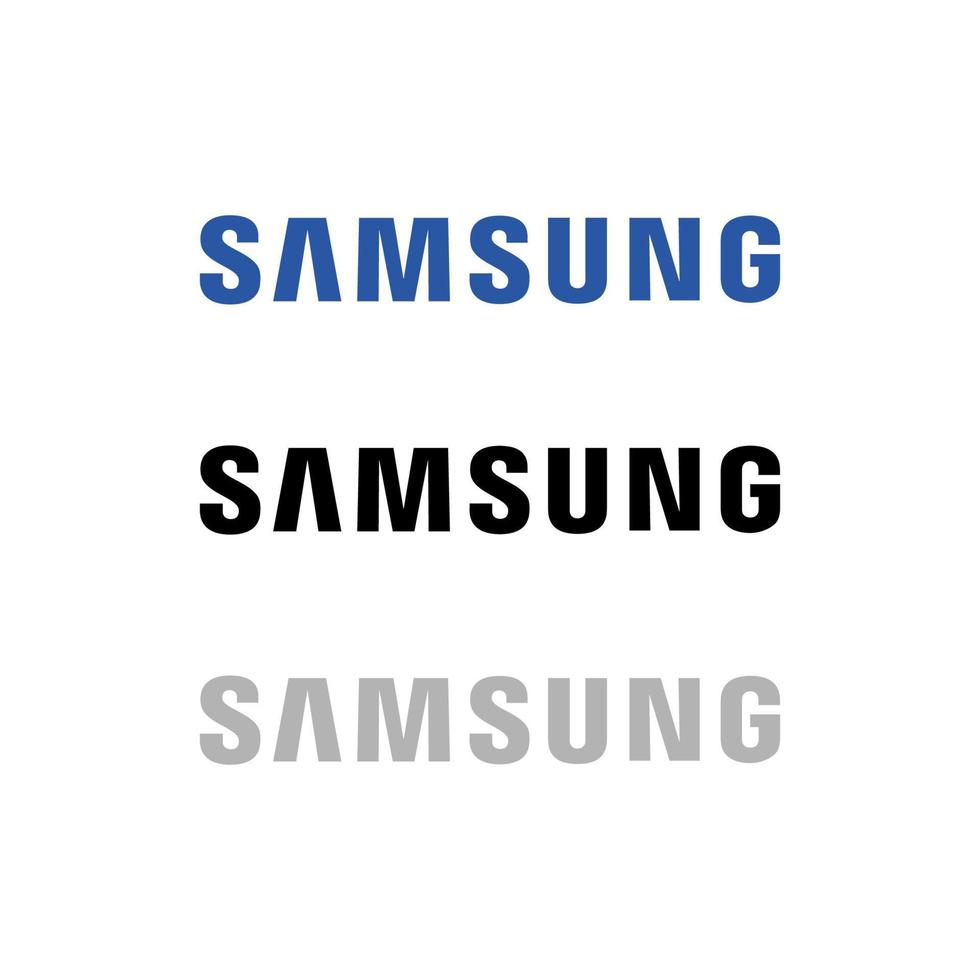 samsung logotyp ikon redaktionell vektor