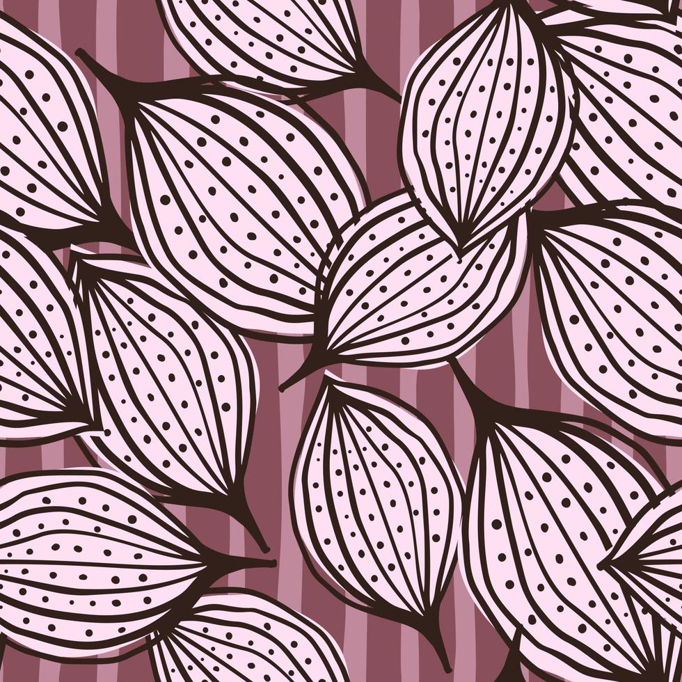 seamless mönster med abstrakta blad. löv oändliga bakgrund. modern blommig tapet. vektor