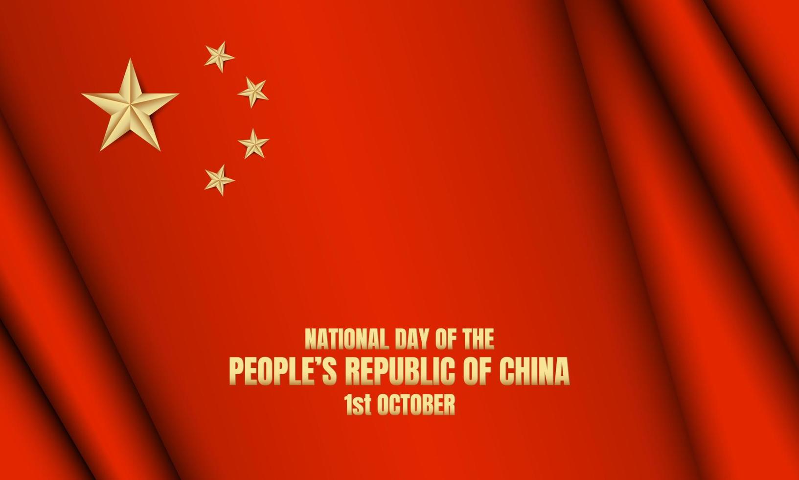 Nationalfeiertag der Volksrepublik China. Poster, Grußkarte oder Banner für China. vektor