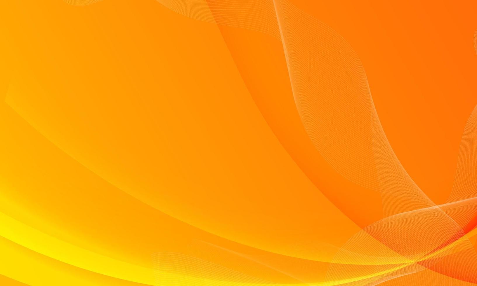 schöner orangefarbener Wellenzusammenfassungshintergrund. orange Gradientenwellen-Hintergrundvektor. vektor