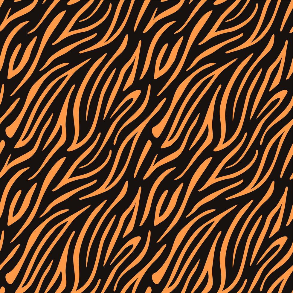 Vektor nahtlose Muster. die orange und schwarze Streifenstruktur wird wiederholt. Hintergrund-Template-Design.
