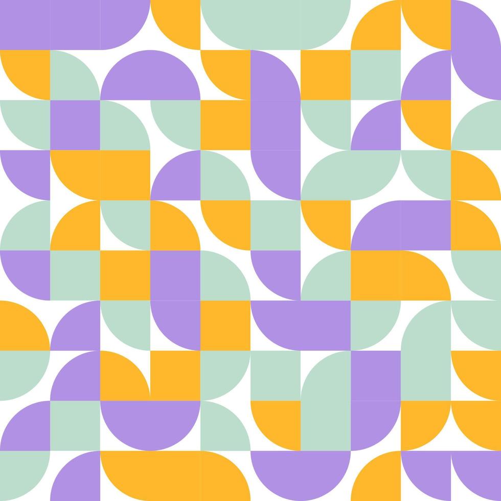 geometrische nahtlose Vektormuster. mehrfarbiges abstraktes flaches Design. minimalistisches skandinavisches Muster. vektor