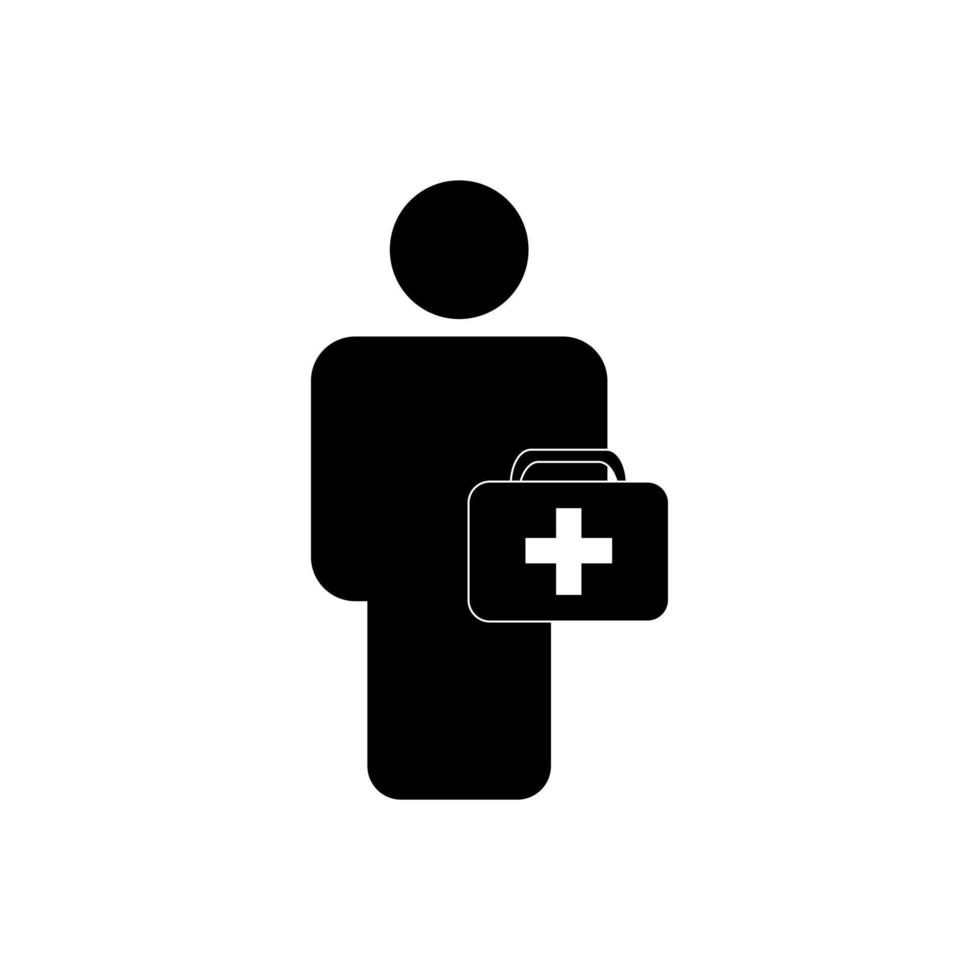 Krankenhaus Notarzt Symbol Vektor Illustration