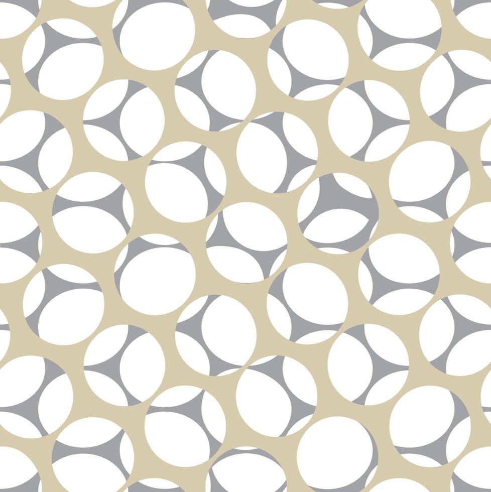 abstrakt dekorativa sömlösa mönster. snygg geometrisk bakgrund med runda former. konstnärliga bubblor bakgrund vektor