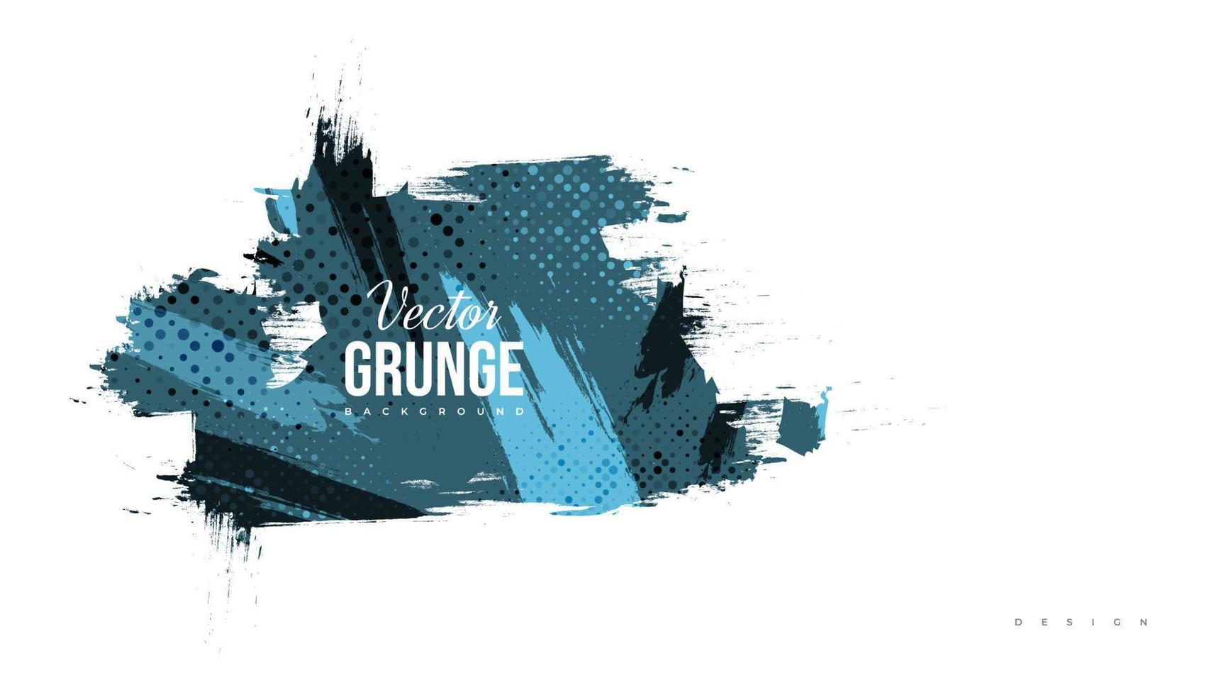 abstrakt blå och vit grunge bakgrund med halvton stil. penseldrag illustration för banner, affisch. sport bakgrund. repa och textur element för design vektor