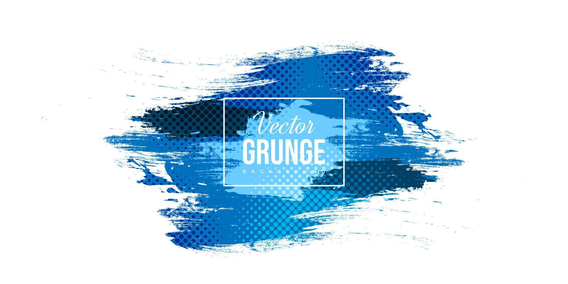 abstrakt blå och vit grunge bakgrund med halvton stil. penseldrag illustration för banner, affisch. sport bakgrund. repa och textur element för design vektor