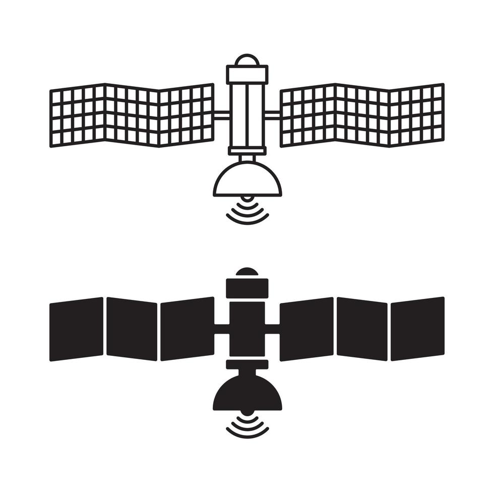 satellitsignaler anslutning vektor ikon