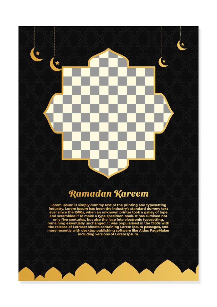 Ramadan Kareem-Flyer. geeignet, um auf Inhalten mit islamischem Thema platziert zu werden vektor