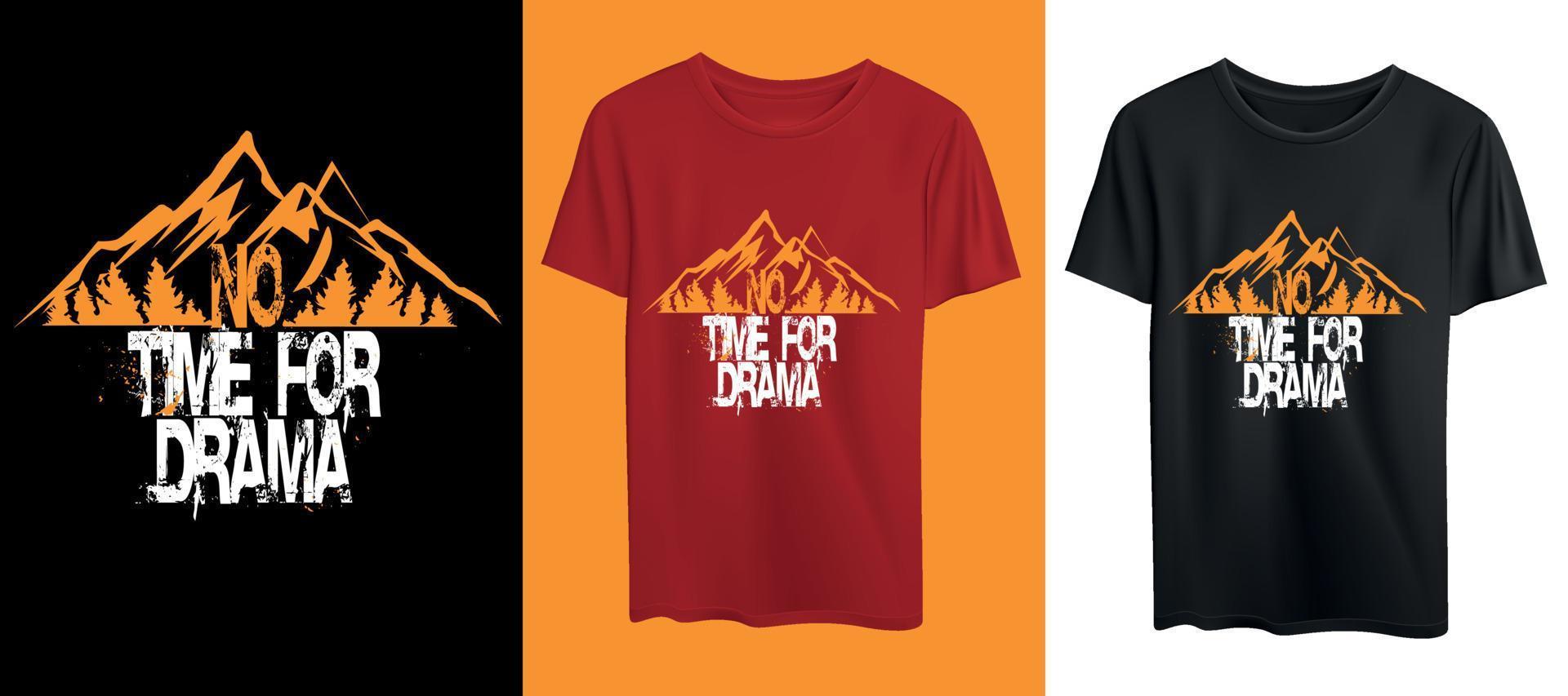 Drama-T-Shirt-Design vektor