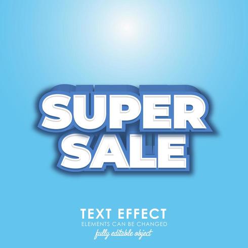 Super Sale blau Premium Textstil vektor