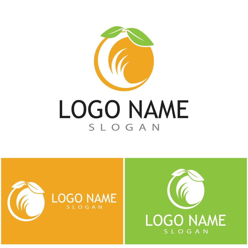 orange logo design vektor ikon illustration design