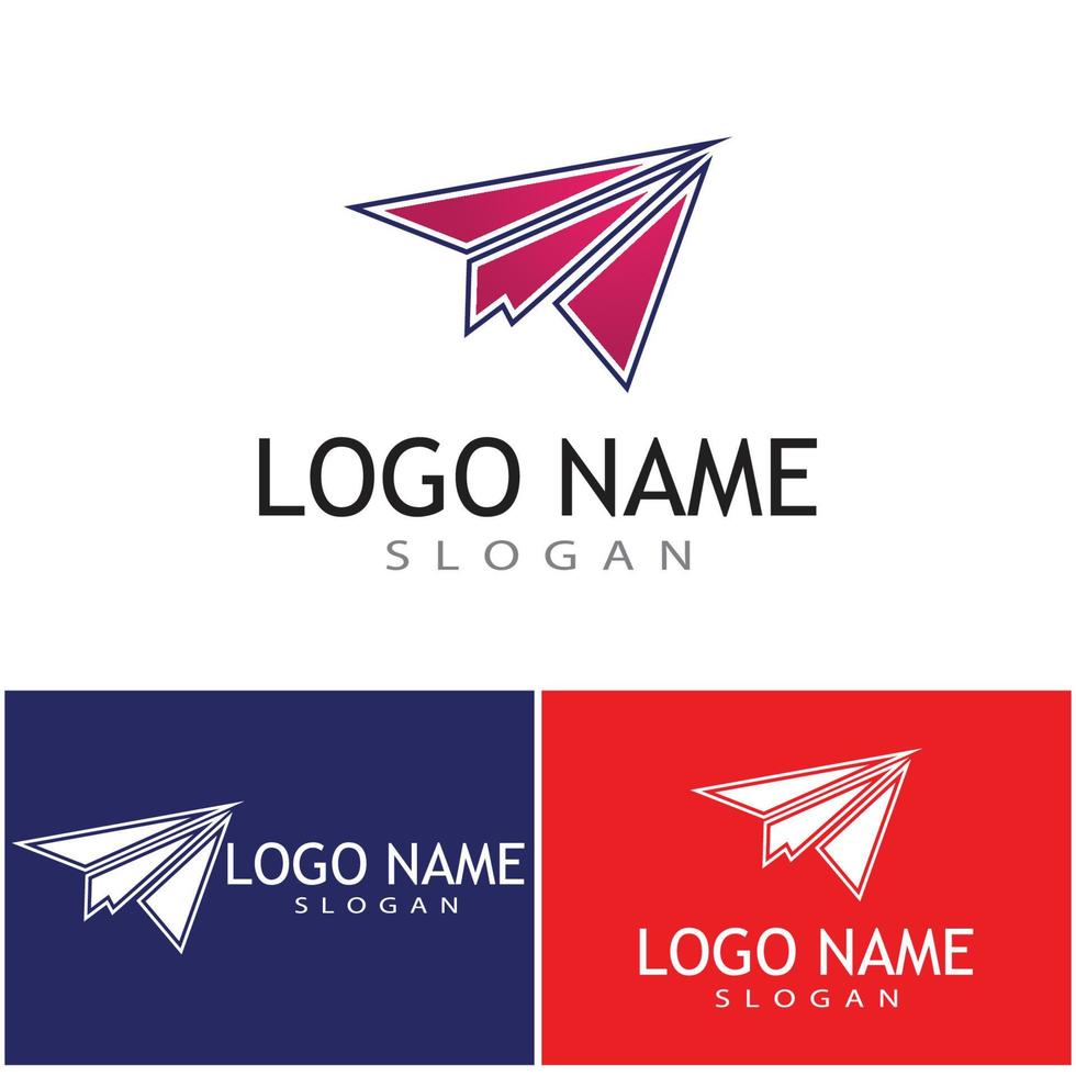 pappersplan logotyp vektor illustration mall