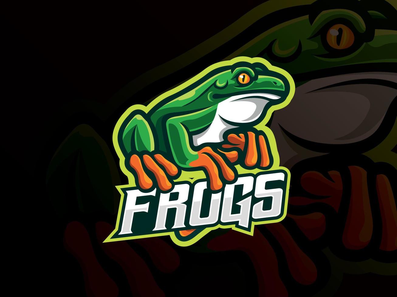 Frosch esports-Logo vektor