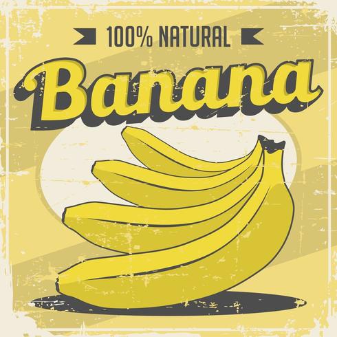 Banana Vintage Retro Signage vektor