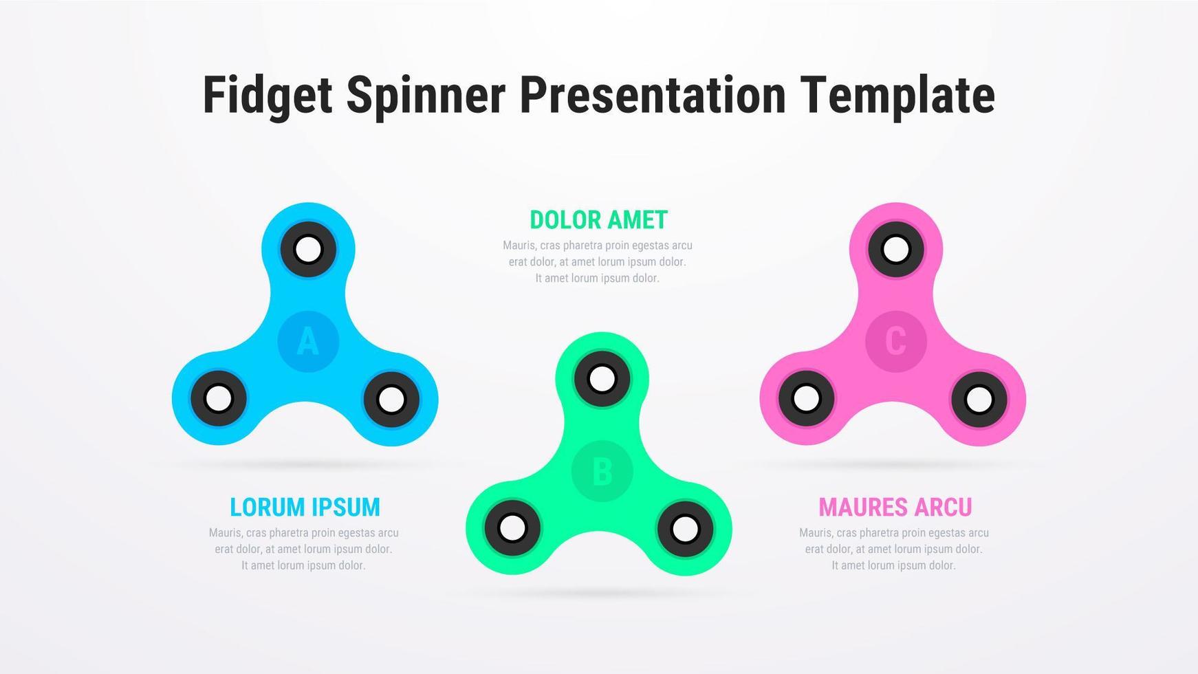 Fidget Spinner Presentation Vector Mall