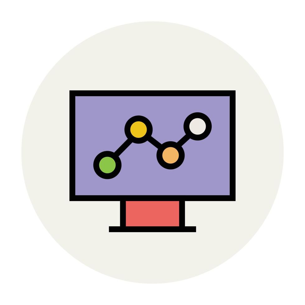 Konzepte für Diagrammbildschirme vektor