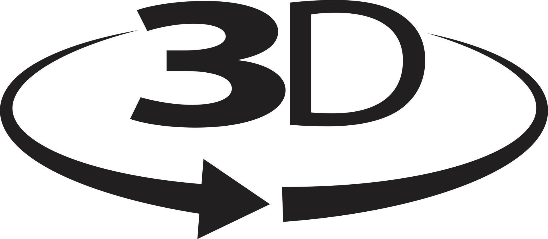 3D-Grad-Symbol auf weißem Hintergrund. flacher Stil. 3D-Grad-Symbol für Ihr Website-Design, Logo, App, ui. Symbol 3D-Zeichen. vektor