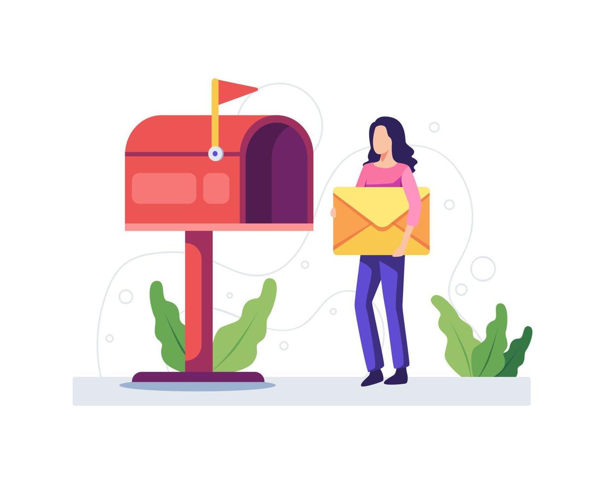 E-Mail-Business-Illustration vektor